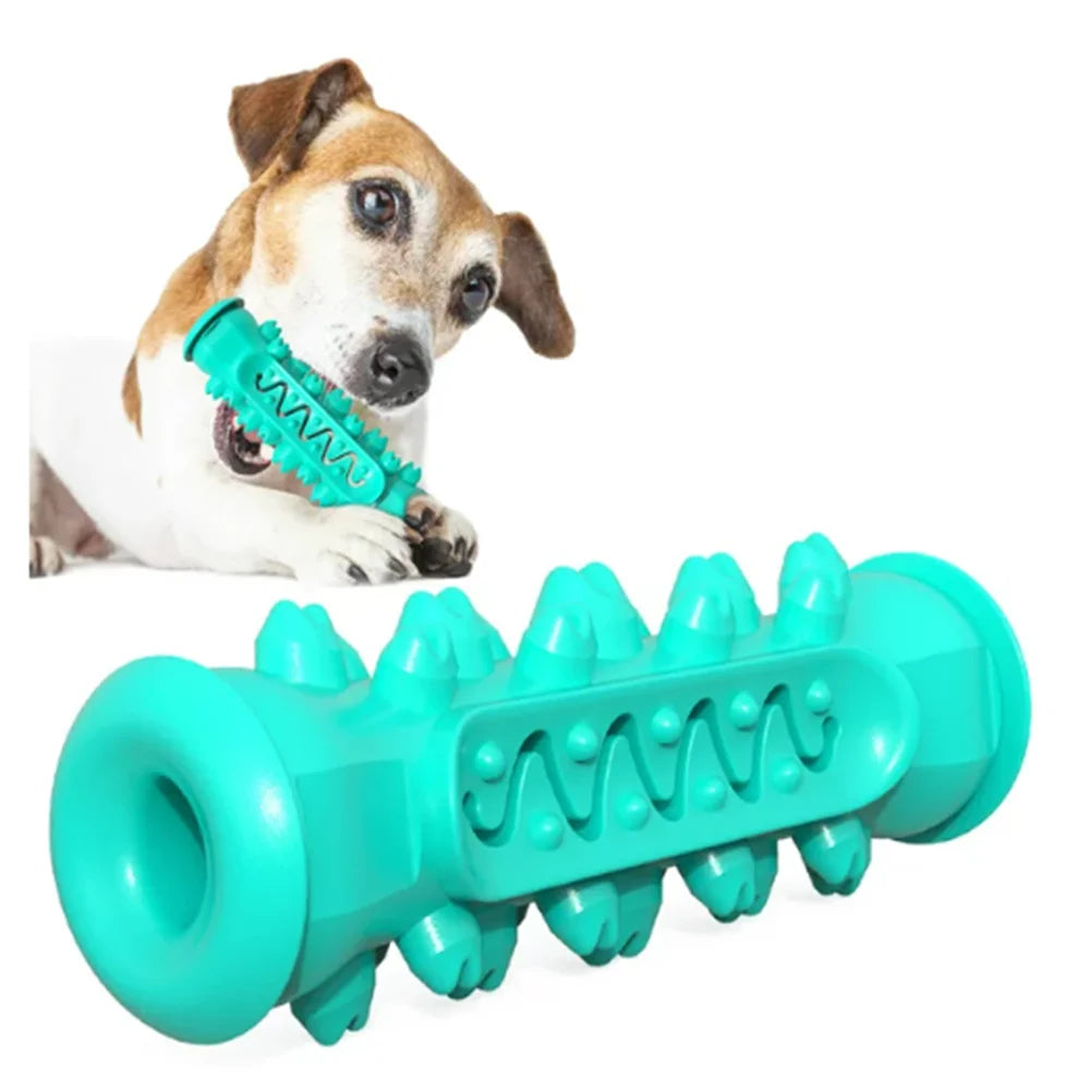 ZOUYUE Dog Toy for Aggressive Chewer Large Medium Nearly Indestructible Super Chew Dog Toys Squeaky Dog Birthday Toy Dog Toothbrush Interactive Tough Durable Dog Toys Natural Rubber(Blue)