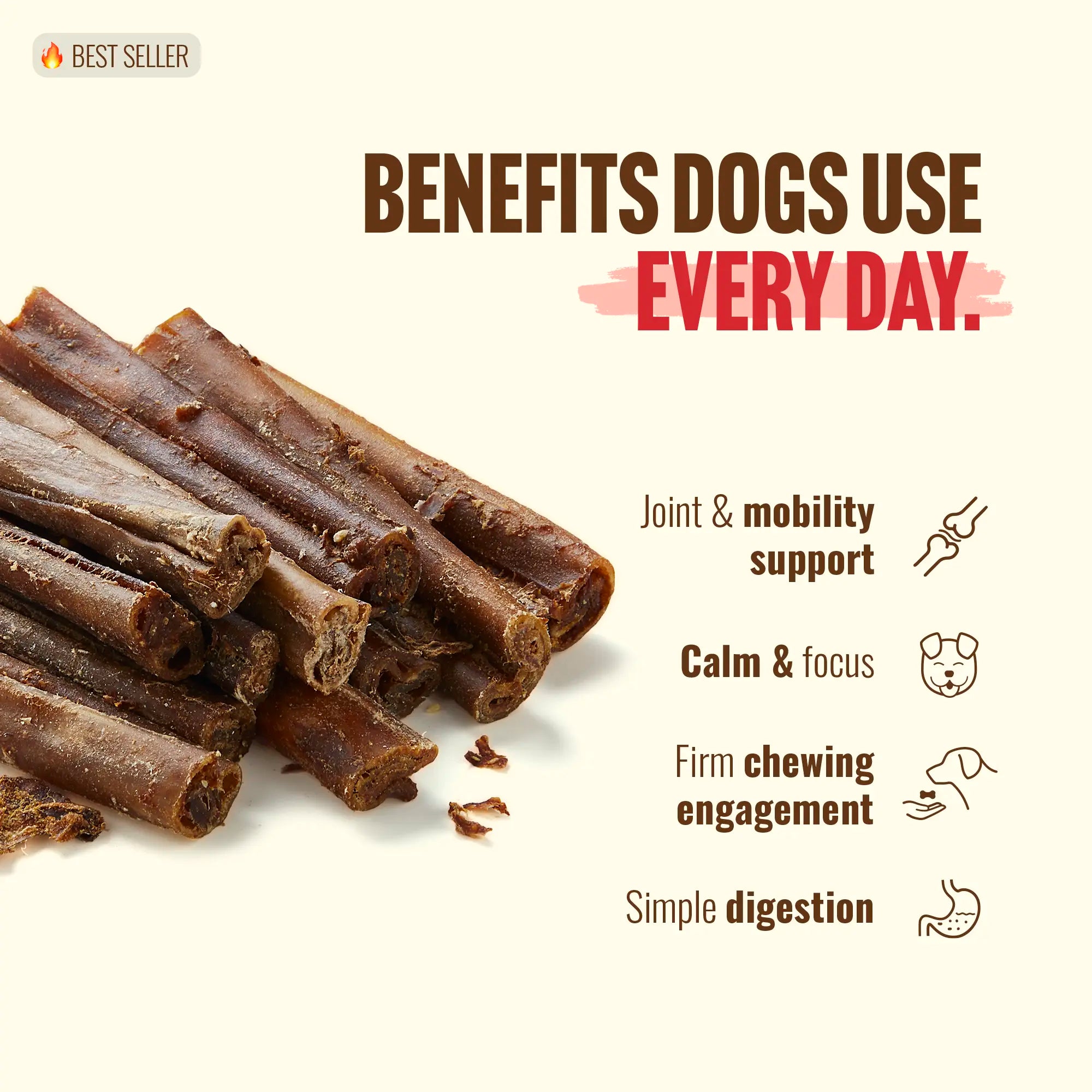 Natural Farm Gourmet Collagen Sticks - 4 Inch, 10 Count, 95% Collagen, Premium Beef, Long-Lasting Chew Treats for Dogs