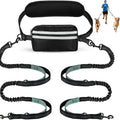 Pipidodo Hands-Free Dual Dog Leash with Waist Bag and Cushioned Pad – Effortless and Tangle-Free Walking for Two Dogs