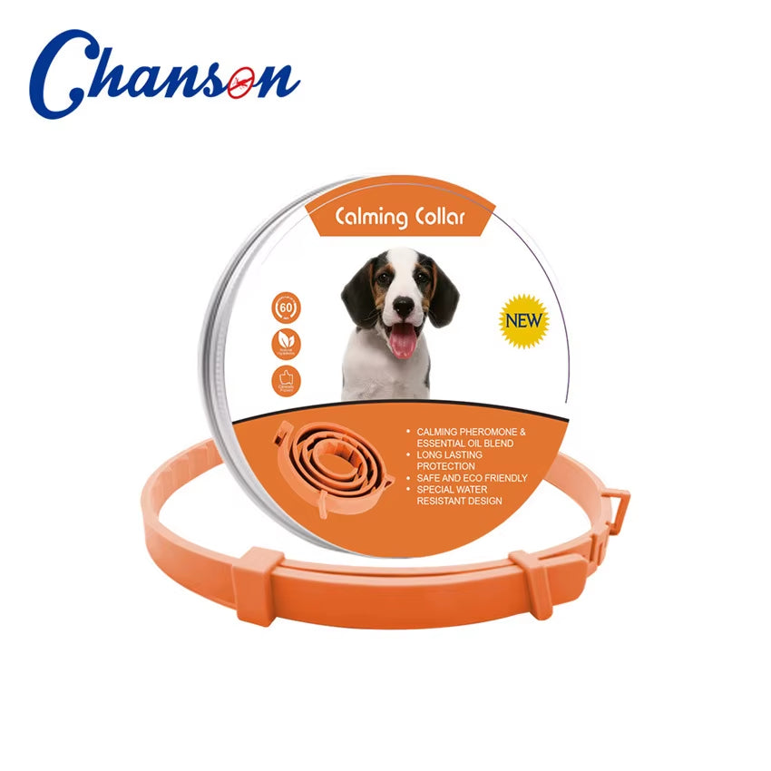 Pet Calming Collar for Cats Dogs Adjustable Anxiety Pheromone Reducing Pet Collar Lasting Natural Calm Relax Soothing Collars