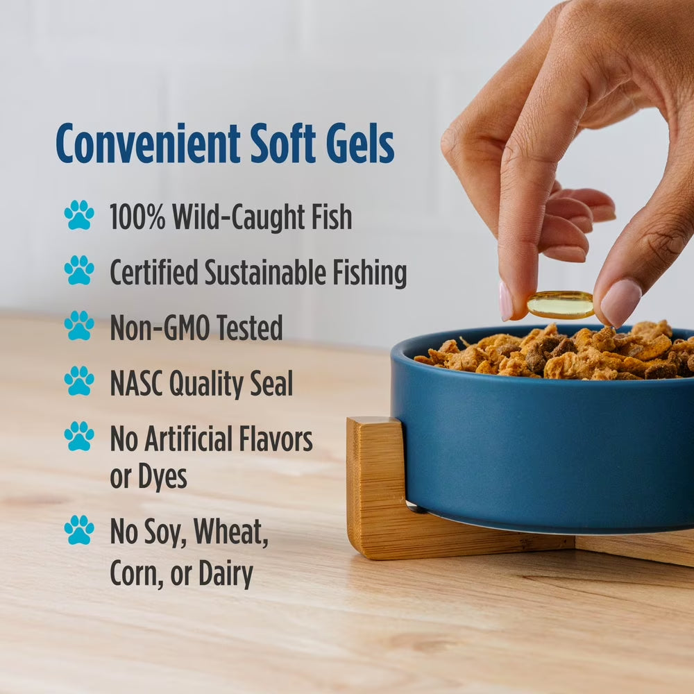 Omega-3 Pet, Soft Gels for Dogs, EPA & DHA, Fish Oil, 90 Ct