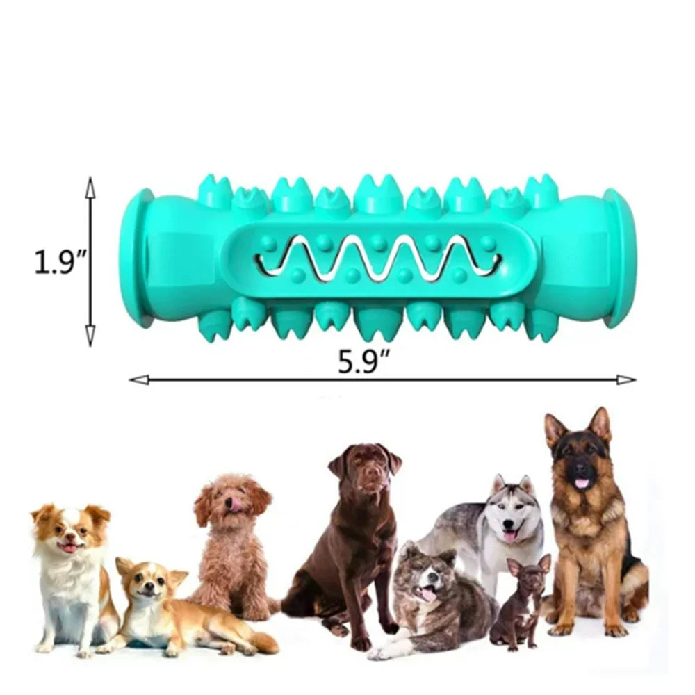 ZOUYUE Dog Toy for Aggressive Chewer Large Medium Nearly Indestructible Super Chew Dog Toys Squeaky Dog Birthday Toy Dog Toothbrush Interactive Tough Durable Dog Toys Natural Rubber(Blue)