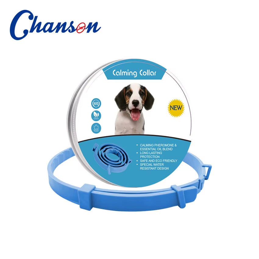 Pet Calming Collar for Cats Dogs Adjustable Anxiety Pheromone Reducing Pet Collar Lasting Natural Calm Relax Soothing Collars