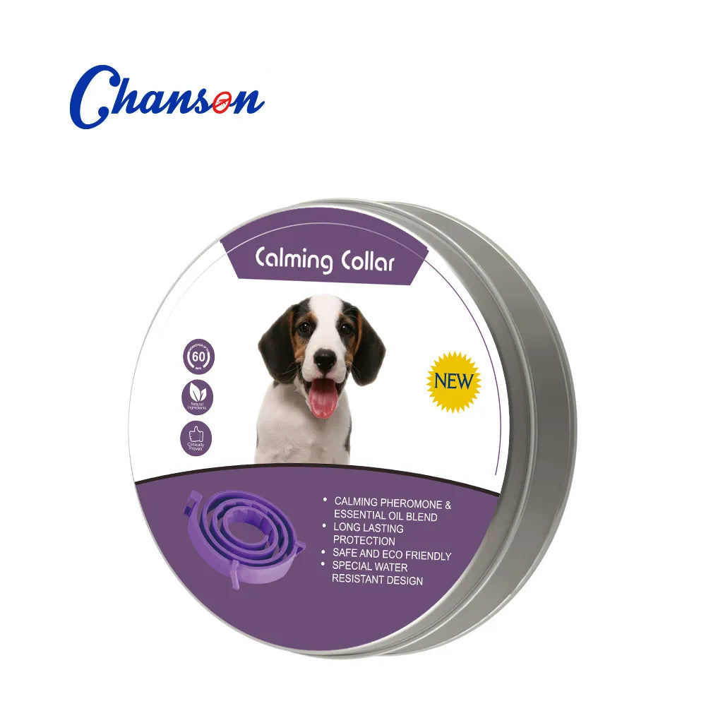 Pet Calming Collar for Cats Dogs Adjustable Anxiety Pheromone Reducing Pet Collar Lasting Natural Calm Relax Soothing Collars